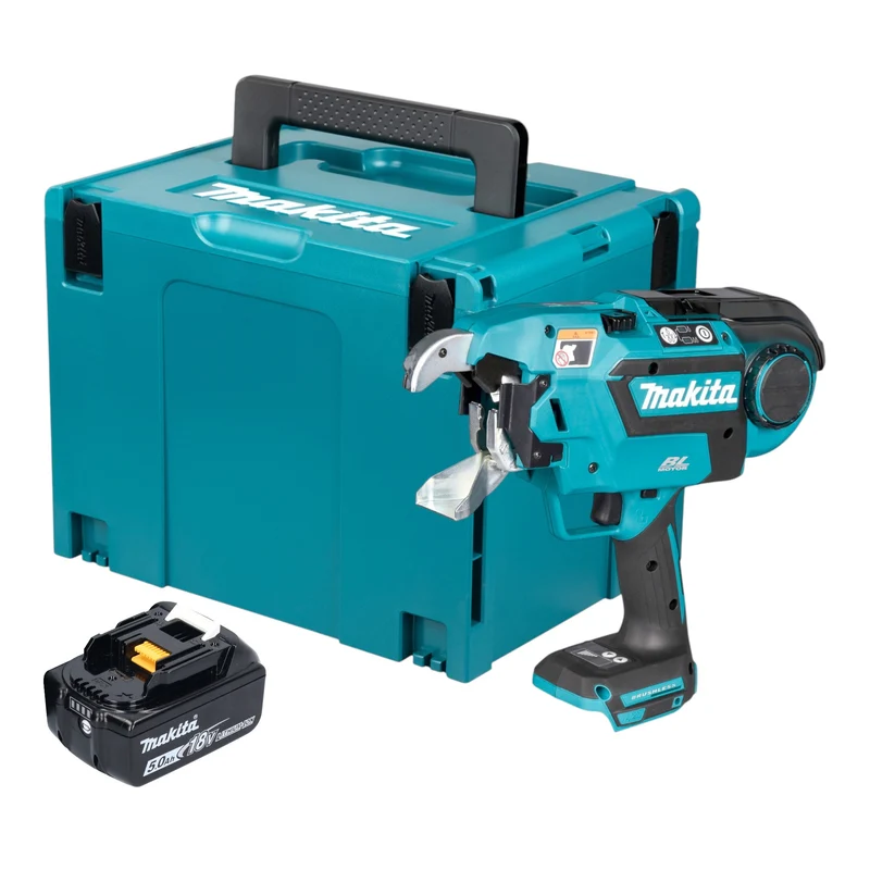Makita DTR 181 T1J Akku Bewehrungsverbinder 18 V 0,8 mm Brushless + 1x Akku 5,0 Ah + Makpac - ohne Ladegerät