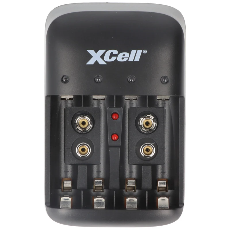 Xcell Stecker Schnell-Ladegerät mit LED, mit Einzelkanalsteuerung für AA, AAA