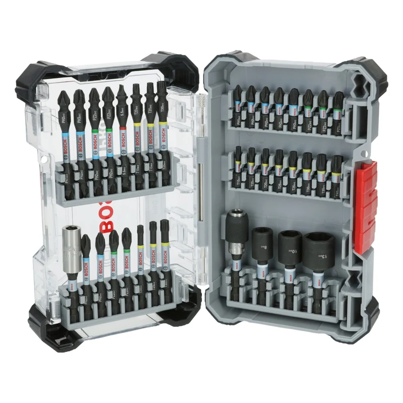 Bosch PRO Impact Schrauber Bit und Stecknuss Set 36 teilig ( 2608522517 ) Phillips / Pozidriv / Torx / Schlitz
