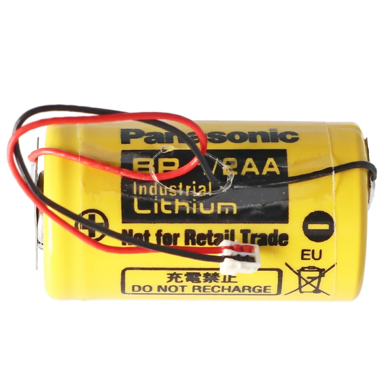 Panasonic Lithium Batterie 3 Volt passend für Winkhaus blueCompact Schließsystem 3 Volt Batterie mit Kabel und Stecker