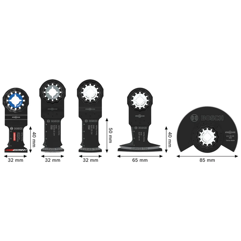 Bosch Professional Multifunktionswerkzeug Zubehör Schneid Set 5-tlg. ( 2608669093 ) Starlock + Koffer