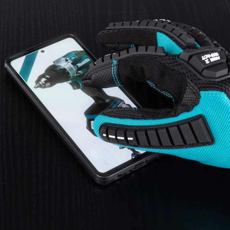 Makita Arbeitshandschuhe ( P-84486 ) Gr. XL (10) verstärkt für feinfühlige bis grobe Montage- und Mechanikertätigkeiten