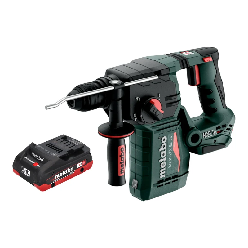 Metabo KH 18 LTX BL 24 Akku Bohrhammer 18 V 2,2 J SDS Plus Brushless + 1x LiHD Akku 4,0 Ah - ohne Ladegerät