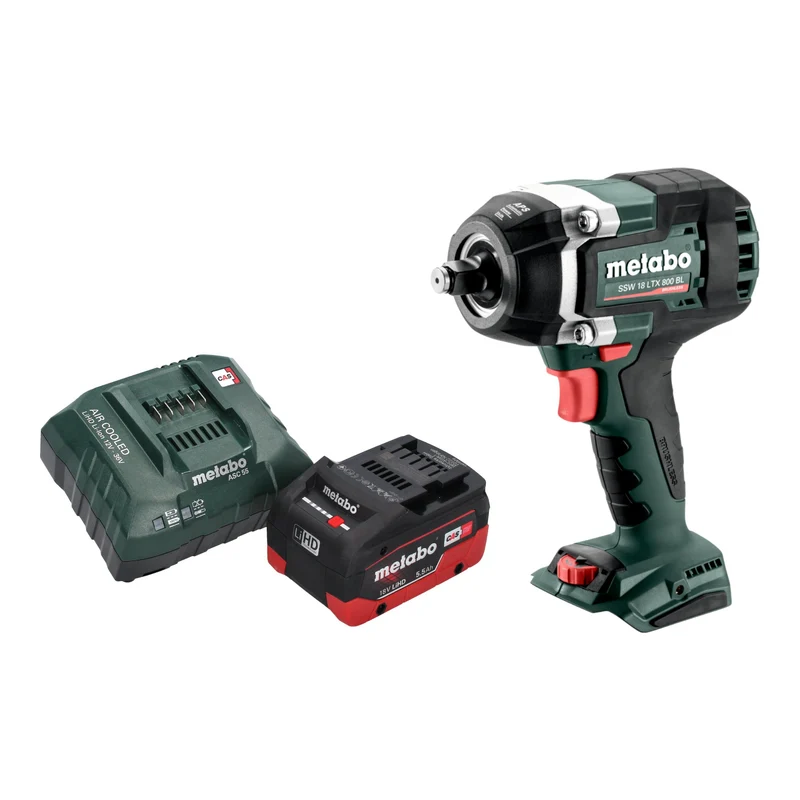 Metabo SSW 18 LTX 800 BL Akku Schlagschrauber 18 V 800 Nm 1/2" Brushless + 1x LiHD Akku 5,5 Ah + Ladegerät