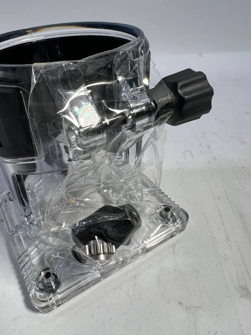 Makita Kantenfräsenmodul 6 / 8 mm für Multifunktionsfräsen DRT50/RT0700C ( 199089-4 ) transparent - Beschädigt