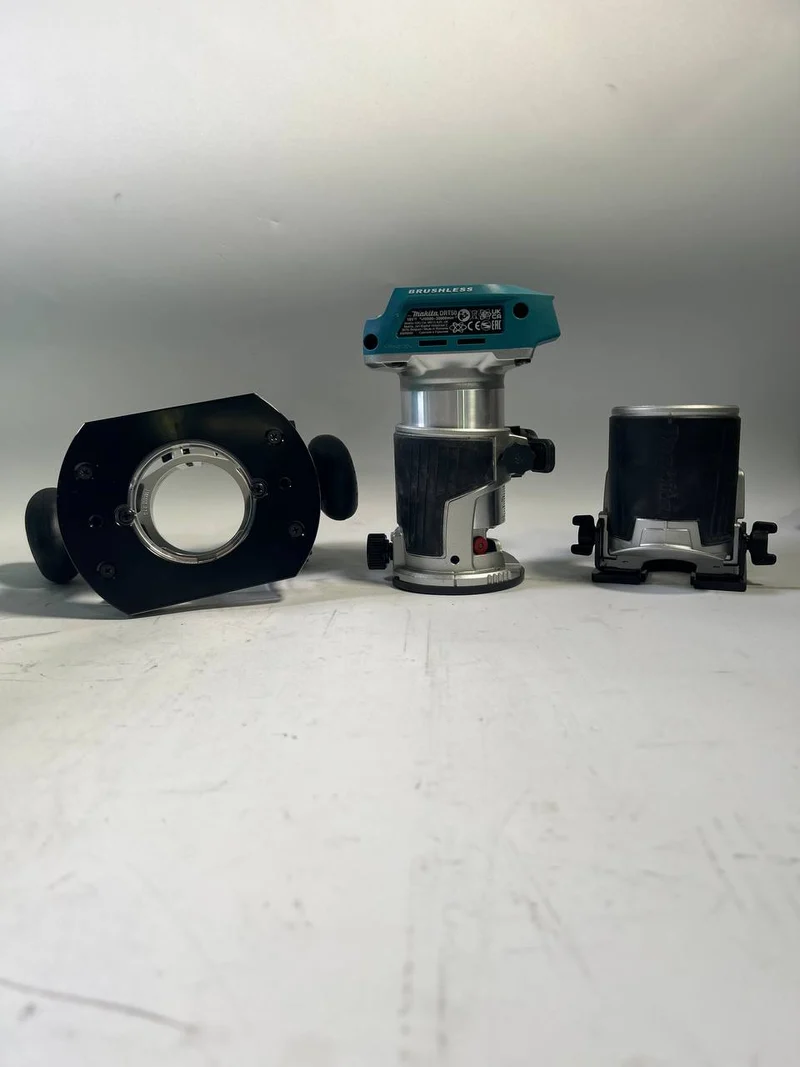 Makita DRT 50 ZJX2 Akku Multifunktionsfräse 18 V Brushless + Fräsmodule + Makpac - ohne Akku, ohne Ladegerät - Gebraucht