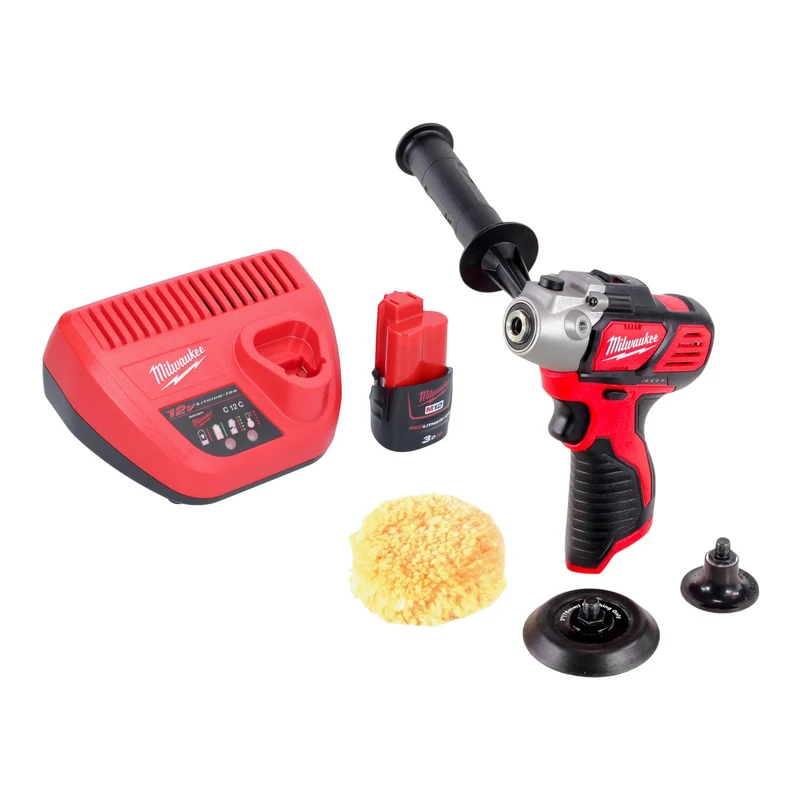 Milwaukee M12 BPS-301 Akku Polierer 12 V + 1x Akku 3,0 Ah + Ladegerät