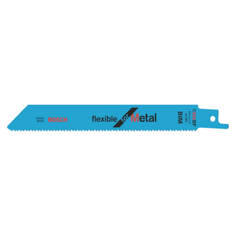 Bosch Professional S 922 BF Flexible for Metal Säbelsägeblatt BIM 100 Stk. ( 2608656027 ) 150 mm für Metall