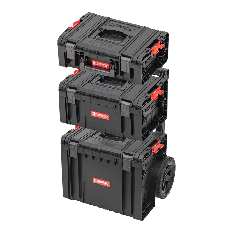 Qbrick System PRO Set 5 2.0 Plus Werkzeug Koffer Set PRO Cart 2.0 Plus + PRO Toolbox 2.0 + PRO Technician Case 2.0