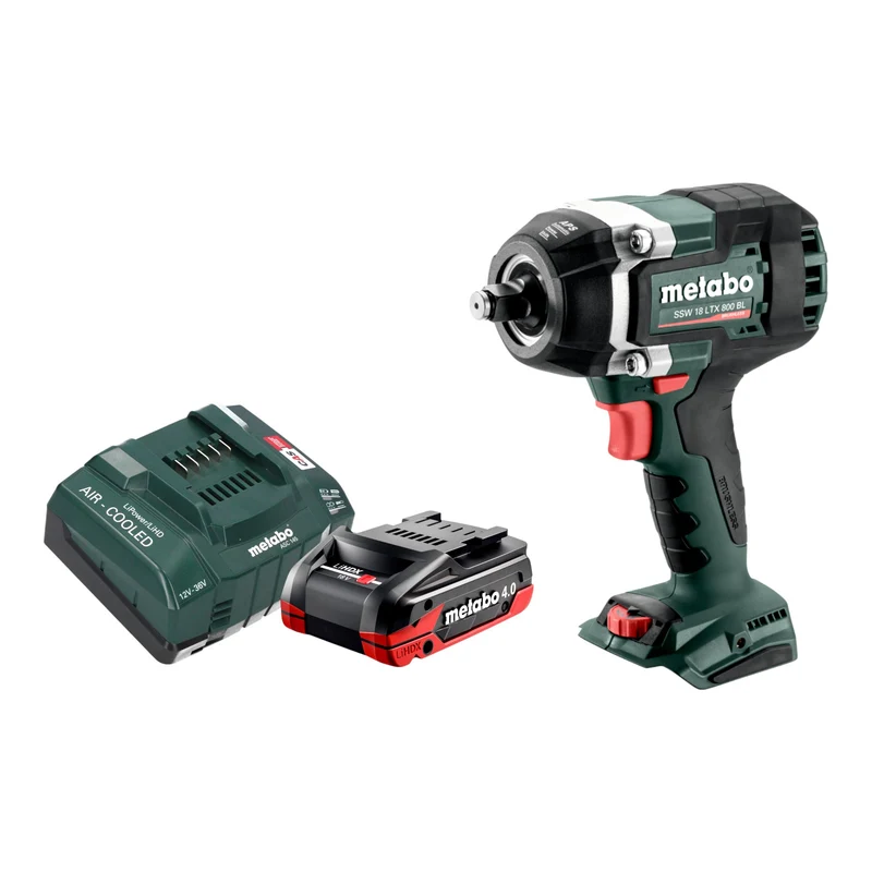 Metabo SSW 18 LTX 800 BL Akku Schlagschrauber 18 V 800 Nm 1/2" Brushless + 1x LiHDX Akku 4,0 Ah + Ladegerät