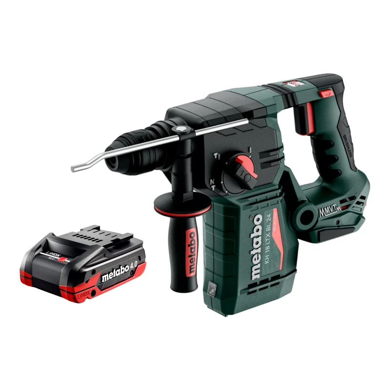 Metabo KH 18 LTX BL 24 Akku Bohrhammer 18 V 2,2 J SDS Plus Brushless + 1x LiHDX Akku 4,0 Ah - ohne Ladegerät