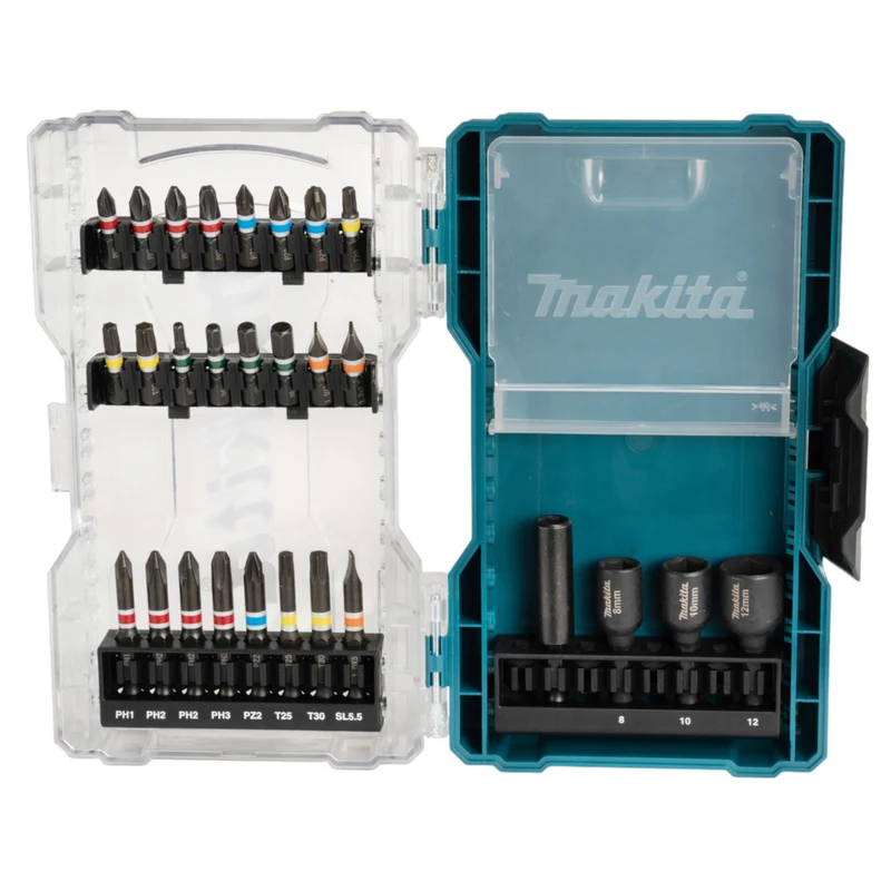 Makita Steckschlüssel Bit Set 28 teilig ( E-07048 ) Bits / Steckschlüssel / magnetischer Bithalter