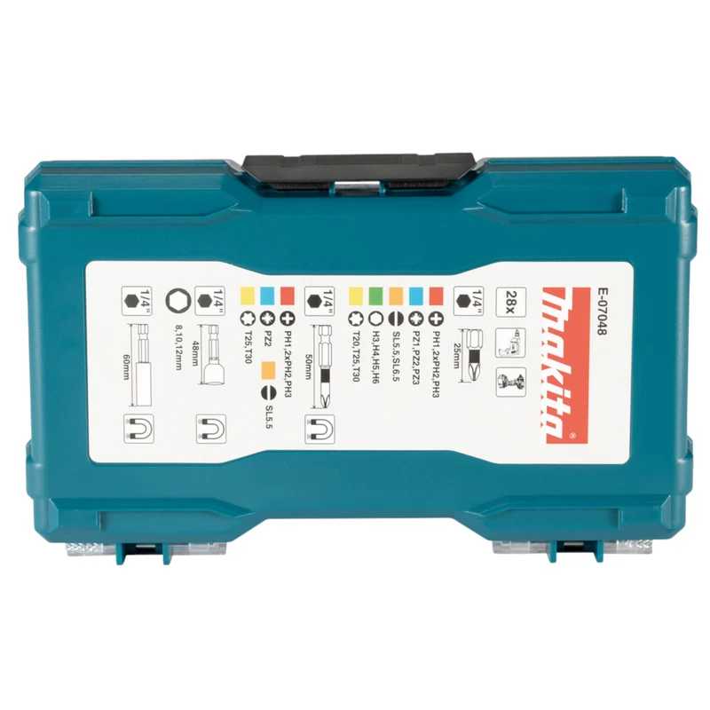 Makita Steckschlüssel Bit Set 28 teilig ( E-07048 ) Bits / Steckschlüssel / magnetischer Bithalter