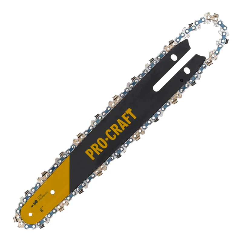 Procraft S8 Set mit 2x Sägekette 46 TG + 20 cm Führungsschiene für PKA32Li