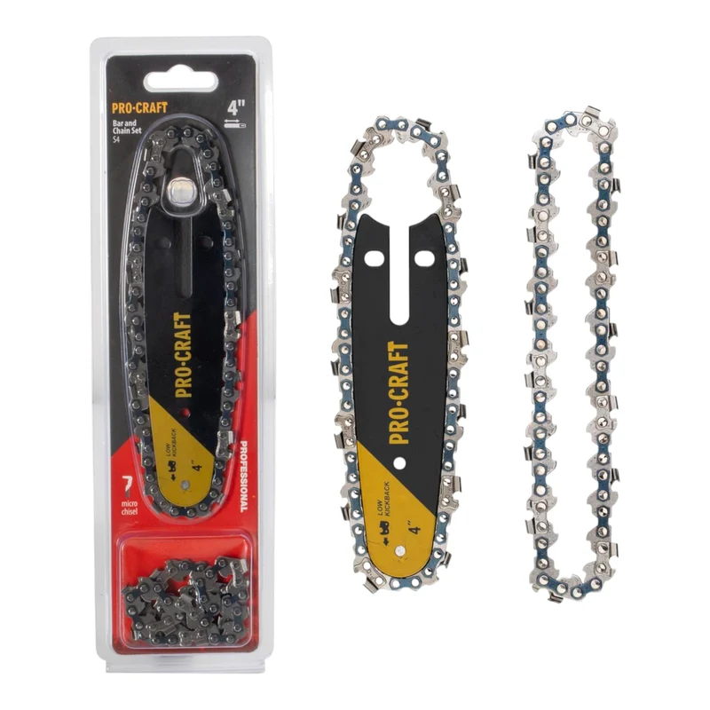 Procraft S4 Set mit 2x Sägekette + 10 cm Führungsschiene für PKA16 und PKA24