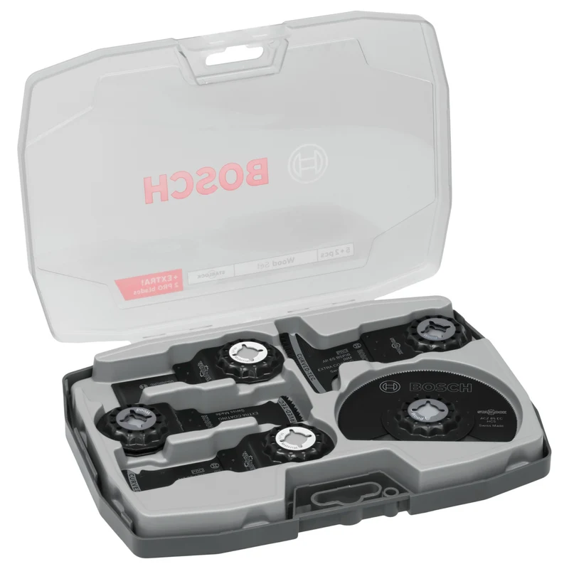 Bosch Professional Multifunktionswerkzeug Zubehör Holz Set 7-tlg. ( 2608669097 ) Starlock + Koffer