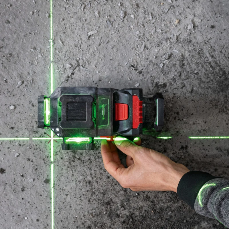 Bosch GLL 18V-120-33 CG Professional Kreuzlinienlaser grün 35 m ( 0601065101 ) selbstnivellierend + L-BOXX