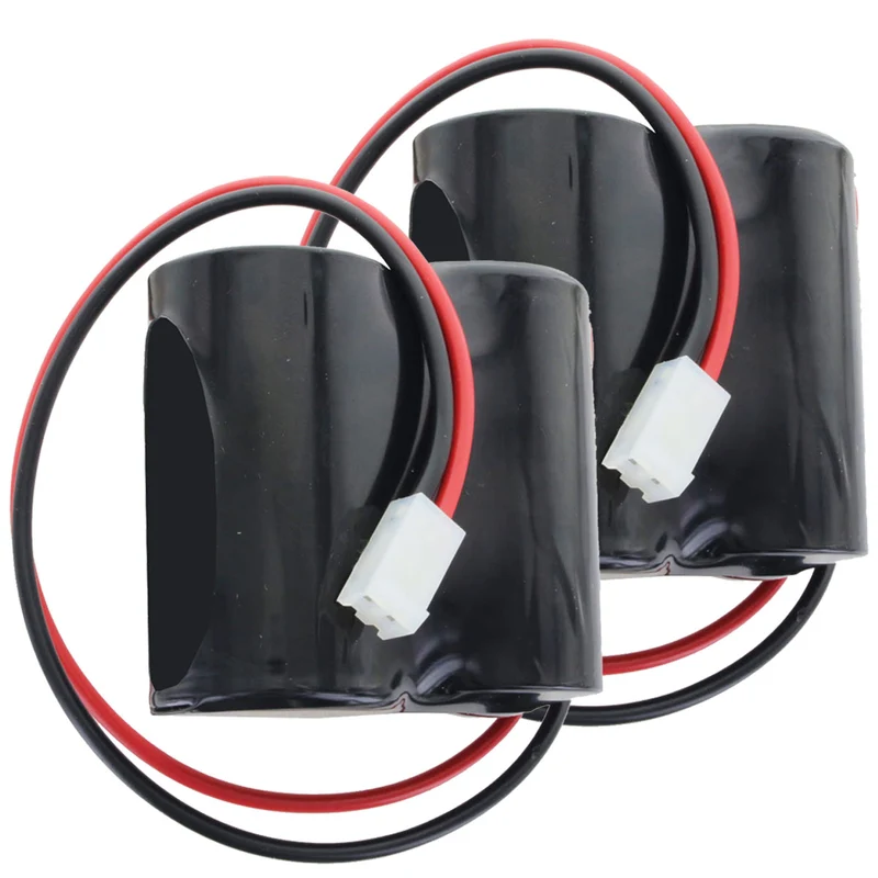 AccuCell Ersatzbatterie passend für ABUS FU2986, FU8220, FU8222, Secvest kompatibel für 2WAY-Funk-Außensirene (bitte Polung beachten) (2 St.)