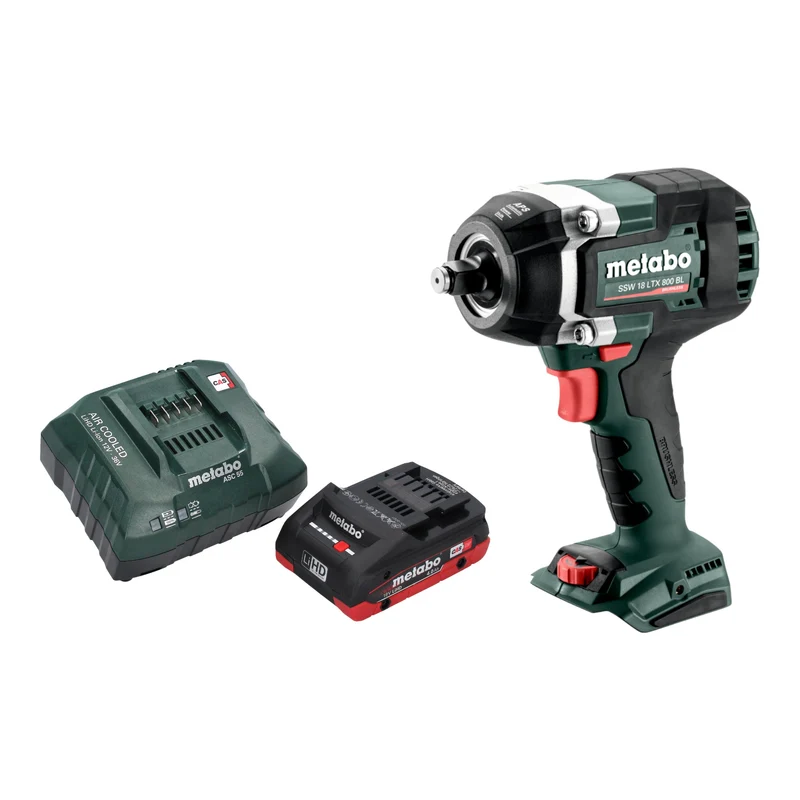 Metabo SSW 18 LTX 800 BL Akku Schlagschrauber 18 V 800 Nm 1/2" Brushless + 1x LiHD Akku 4,0 Ah + Ladegerät