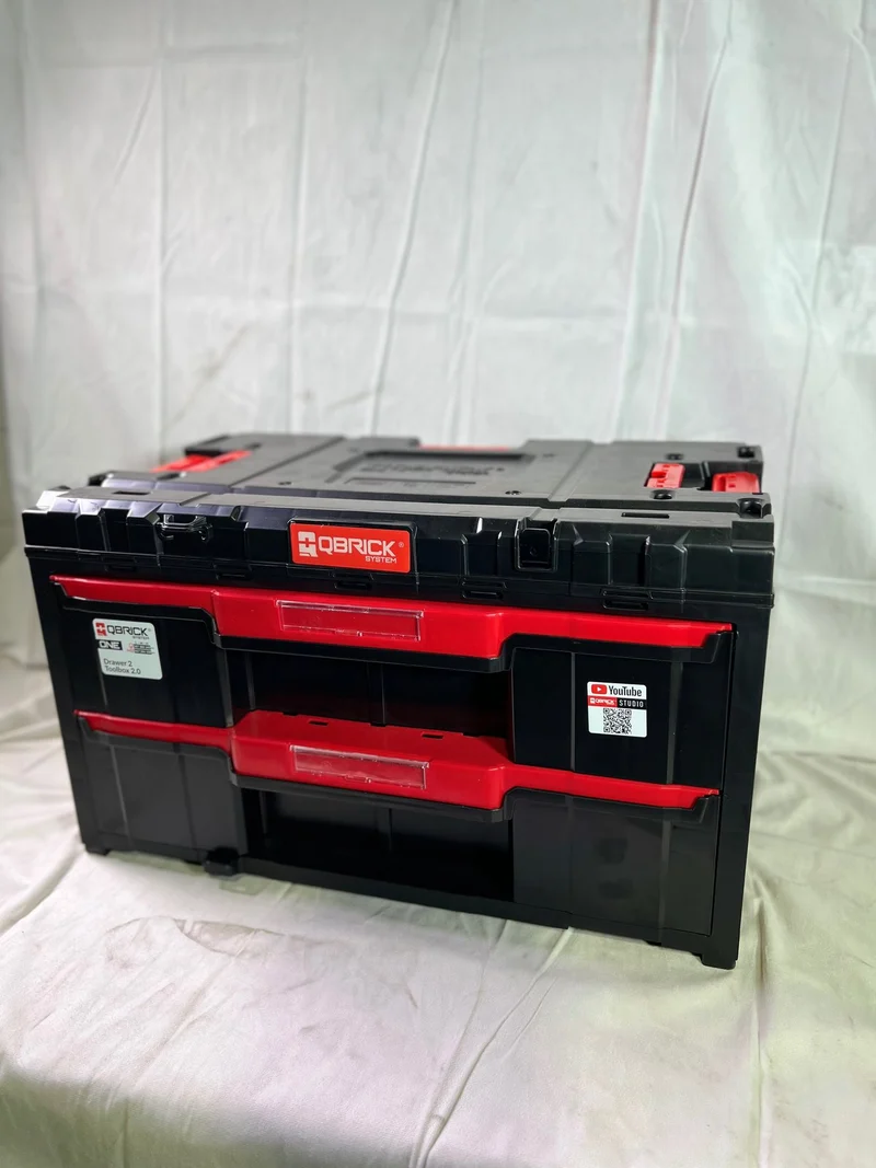 Qbrick System ONE Drawer 2 Toolbox 2.0 Werkzeugbox 587 x 380 x 340 mm 29 l mit zwei Schubladen - Beschädigt