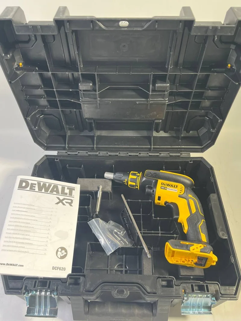 DeWalt DCF 620 NT Akku Trockenbauschrauber 18 V 30 Nm Brushless + TSTAK - ohne Akku, ohne Ladegerät - Leicht Gebraucht