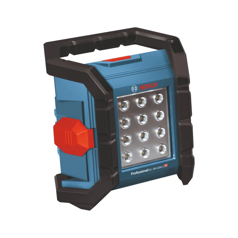 Bosch GLI 18V-1200 C Professional Akku Baustrahler 18 V 1200 lm + 2x Akku 2,0 Ah + Ladegerät