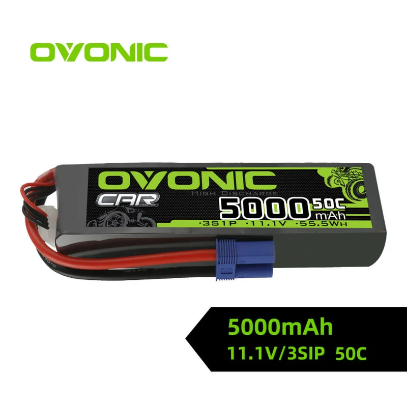 Ovonic Car 3S Lipo Akku 11,1V 5000mAh 50C LiPo-Akku mit EC5-Stecker