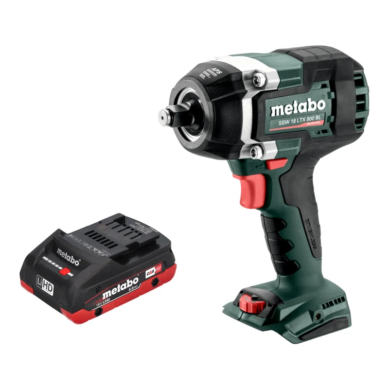 Metabo SSW 18 LTX 800 BL Akku Schlagschrauber 18 V 800 Nm 1/2" Brushless + 1x LiHD Akku 4,0 Ah - ohne Ladegerät