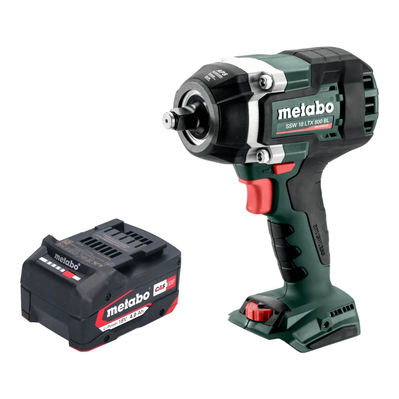 Metabo SSW 18 LTX 800 BL Akku Schlagschrauber 18 V 800 Nm 1/2" Brushless + 1x Akku 4,0 Ah - ohne Ladegerät