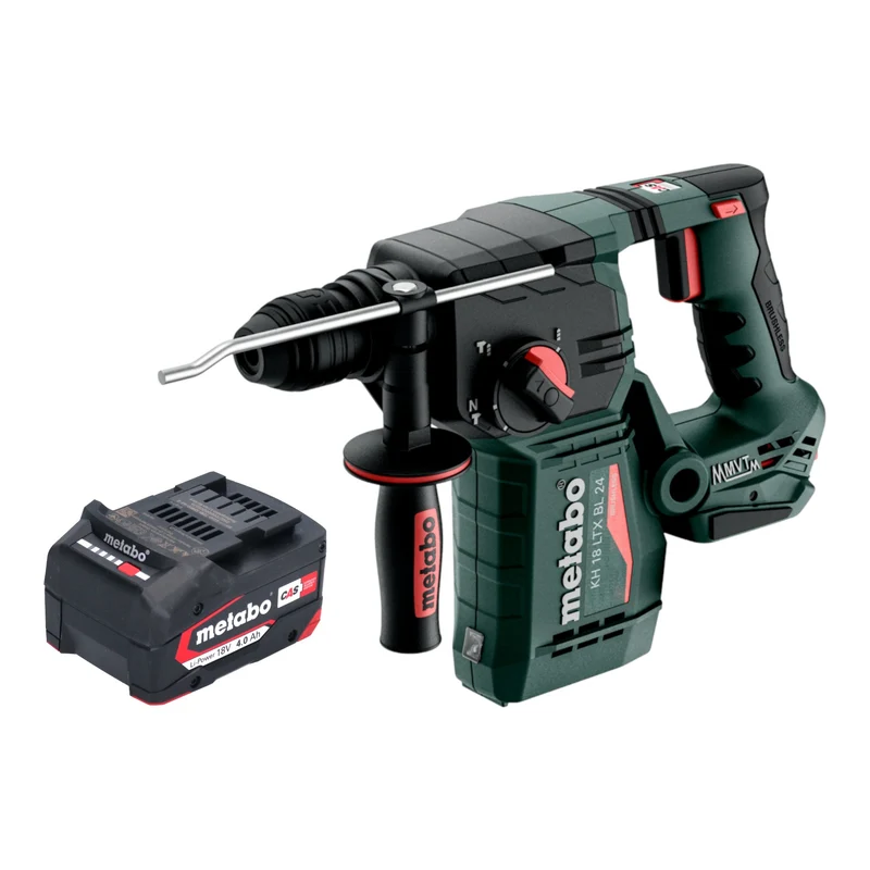 Metabo KH 18 LTX BL 24 Akku Bohrhammer 18 V 2,2 J SDS Plus Brushless + 1x Akku 4,0 Ah - ohne Ladegerät