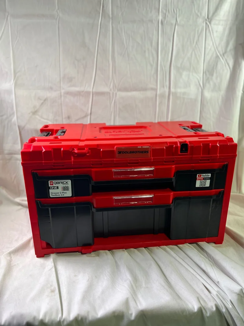 Qbrick System ONE Drawer 2 Plus Toolbox 2.0 Red Ultra HD modularer Werkzeugkasten 587 x 380 x 340 mm 9 l 20 l - Beschädigt