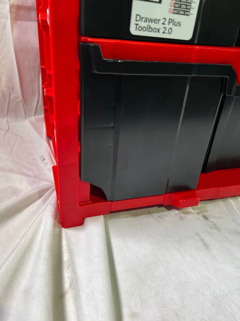 Qbrick System ONE Drawer 2 Plus Toolbox 2.0 Red Ultra HD modularer Werkzeugkasten 587 x 380 x 340 mm 9 l 20 l - Beschädigt