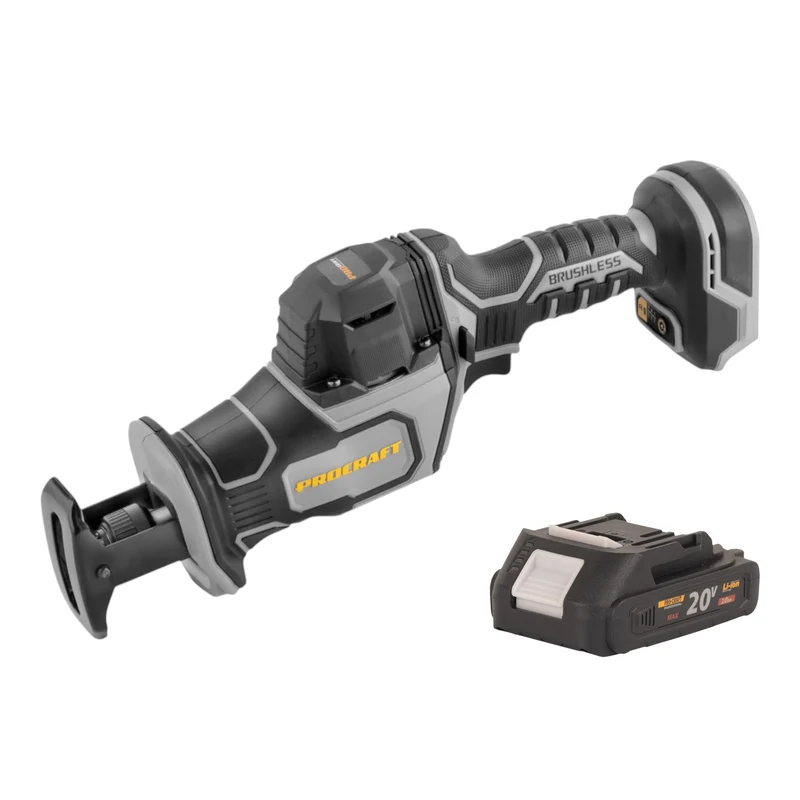Procraft Industrial RS20Abb Recipro Säbelsäge 20 V Brushless + 1x Akku 2,0 Ah - ohne Ladegerät
