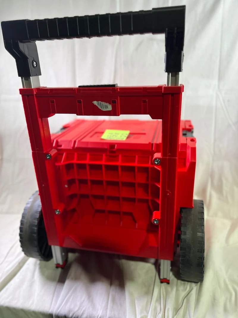 Qbrick System PRO Cart 2.0 Plus Drawer 2 Red Ultra HD Custom mobile Box auf Rädern 520 x 415 x 660 mm 9,5 l 12 l abnehmbarer Doppelteleskopgriff - Beschädigt