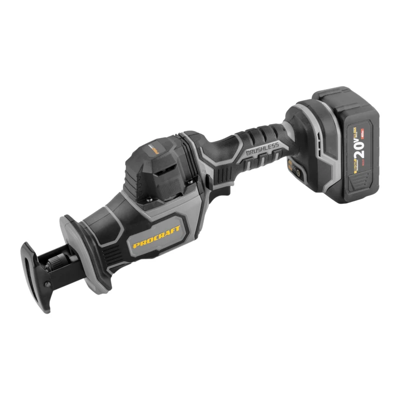 Procraft RS20A-1B-C Akku Recipro Säbelsäge 20 V Brushless + 1x Akku 4,0 Ah + Ladegerät + Koffer