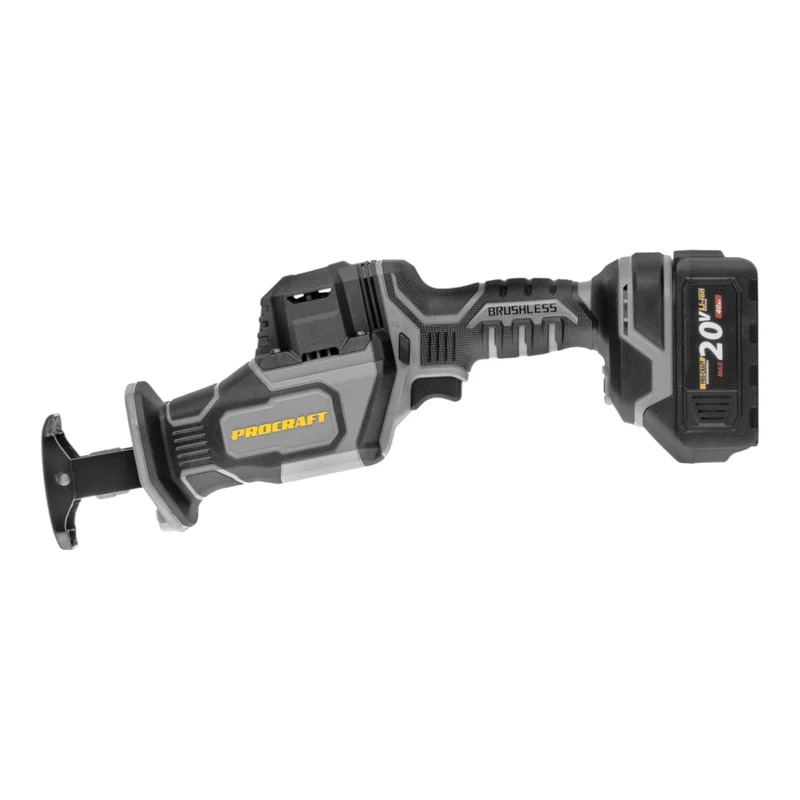 Procraft RS20A-1B-C Akku Recipro Säbelsäge 20 V Brushless + 1x Akku 4,0 Ah + Ladegerät + Koffer