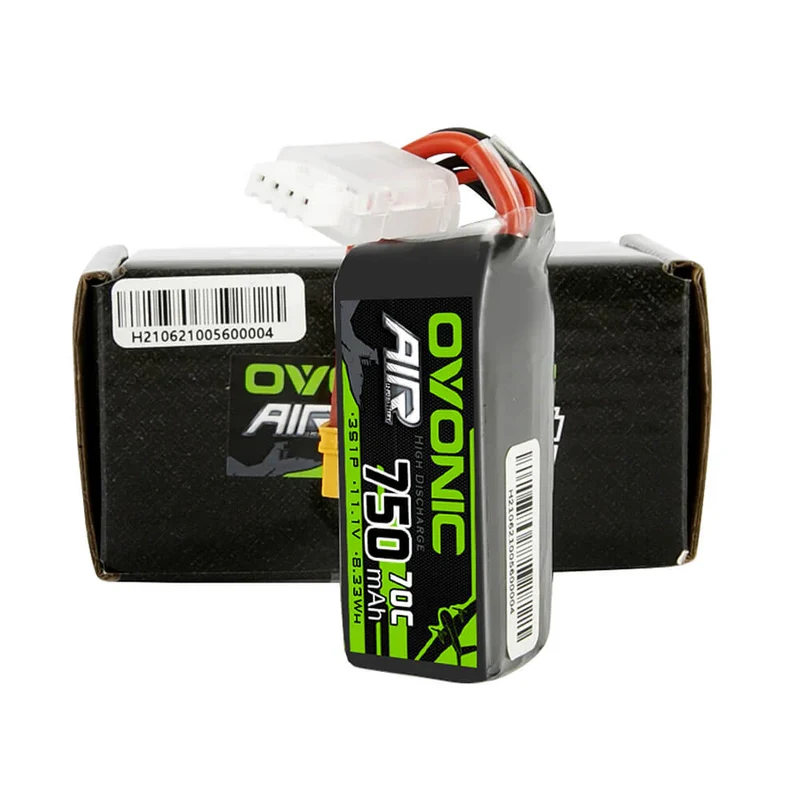 Ovonic Air 3S LiPo Akku 750mAh 11,1V 70C für RC-Helikopter LOGO 200 - XT30-Stecker