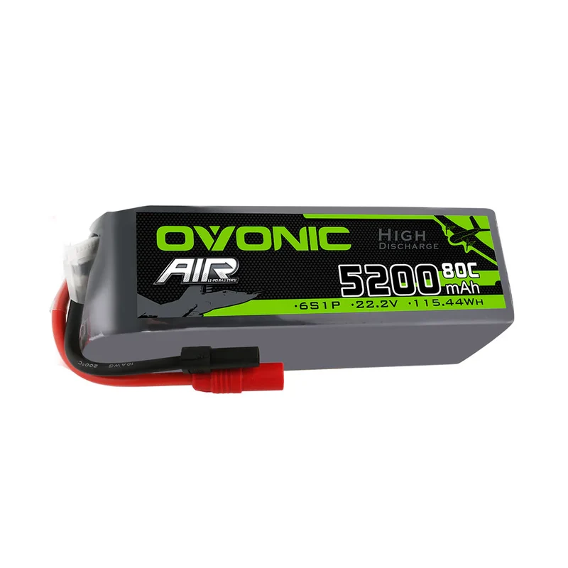 Ovonic Air 6S LiPo Akku 5200mAh 22,2V 80C LiPo Akkupack für X-Klasse mit AS150-Stecker
