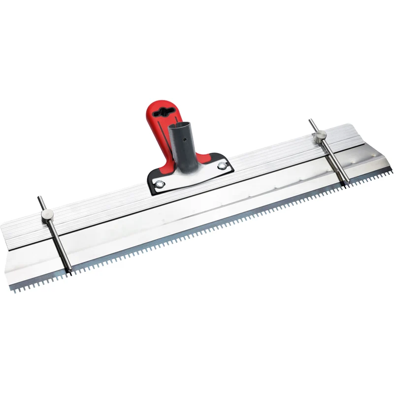 Flächenrakel gezahnt / mit Stielhalter