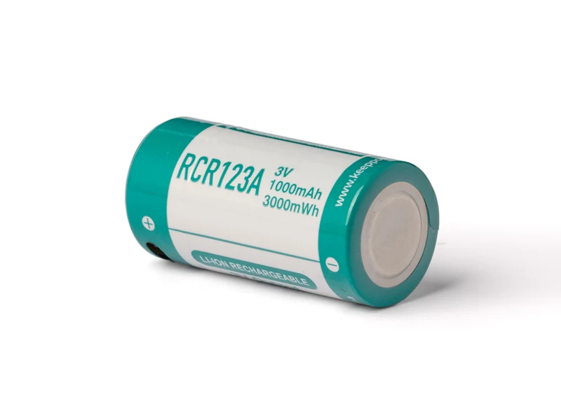 Keeppower RCR123A 3V 1000mAh Li-Ionen Akku USB-C