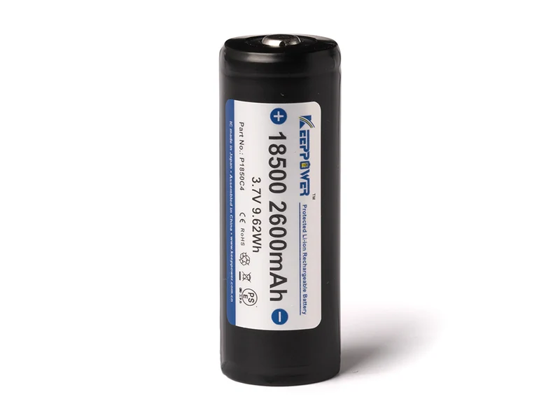 Keeppower 18500 2600mAh 3,7V integrierte Schutzelektronik P1850C4