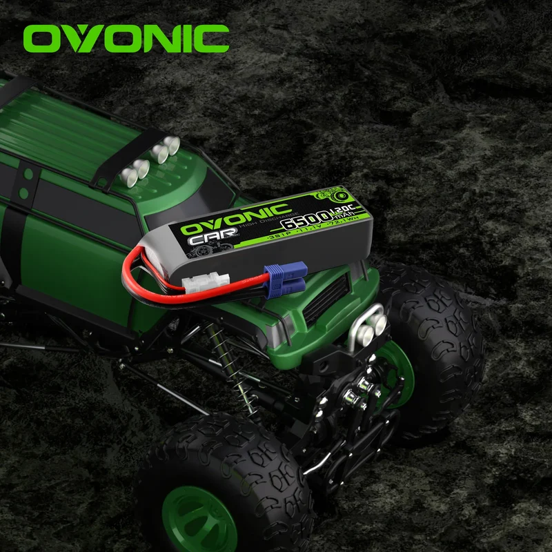 Ovonic Car 3S LiPo Akku 6500mAh 11,1V 120C Hardcase LiPo Akku mit EC5-Stecker (2 Stück)