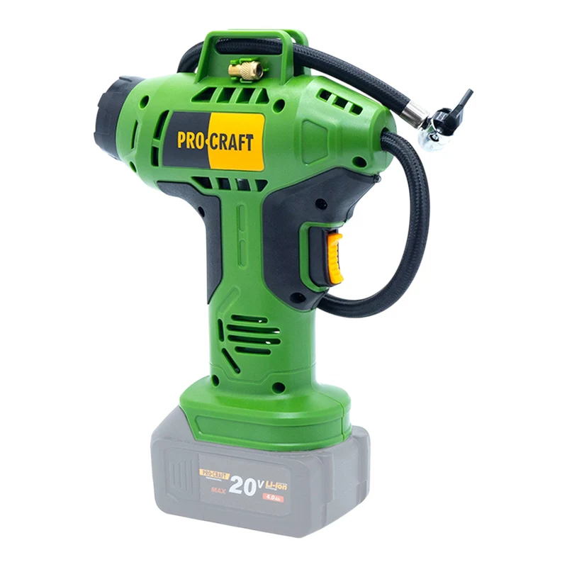 Procraft LK20 Akku Kompressor 20 V 11 bar + 1x Akku 2,0 Ah - ohne Ladegerät