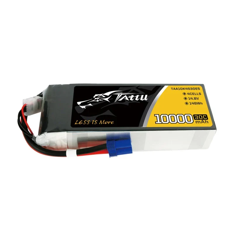 Tattu 10000mAh 14,8V 30C 4S1P Lipo Akkupack mit EC5