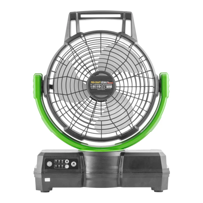 Procraft CF20bb Akku Ventilator 20 V 235 mm + 2x Akku 2,0 Ah + Ladegerät