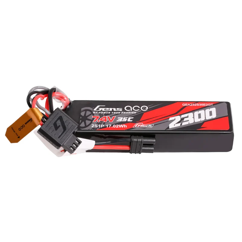 Gens Ace 2S LiPo Akku 2300mAh 2S 7,4V 35C Lipo-Akku mit iEC2-Stecker