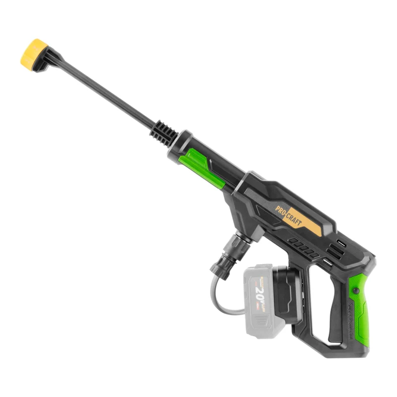 Procraft CW20bb Akku Hochdruckreiniger 20 V 30 bar 180 l/h Brushless + 2x Akku 4,0 Ah + Ladegerät + Koffer