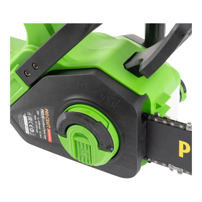 Procraft PKA38 Akku Kettensäge 20 V 304 mm Brushless + 1x Akku 2,0 Ah + Ladegerät