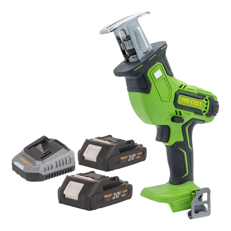 Procraft PSS30bb Akku Säbelsäge 20 V Brushless + 2x Akku 2,0 Ah + Ladegerät