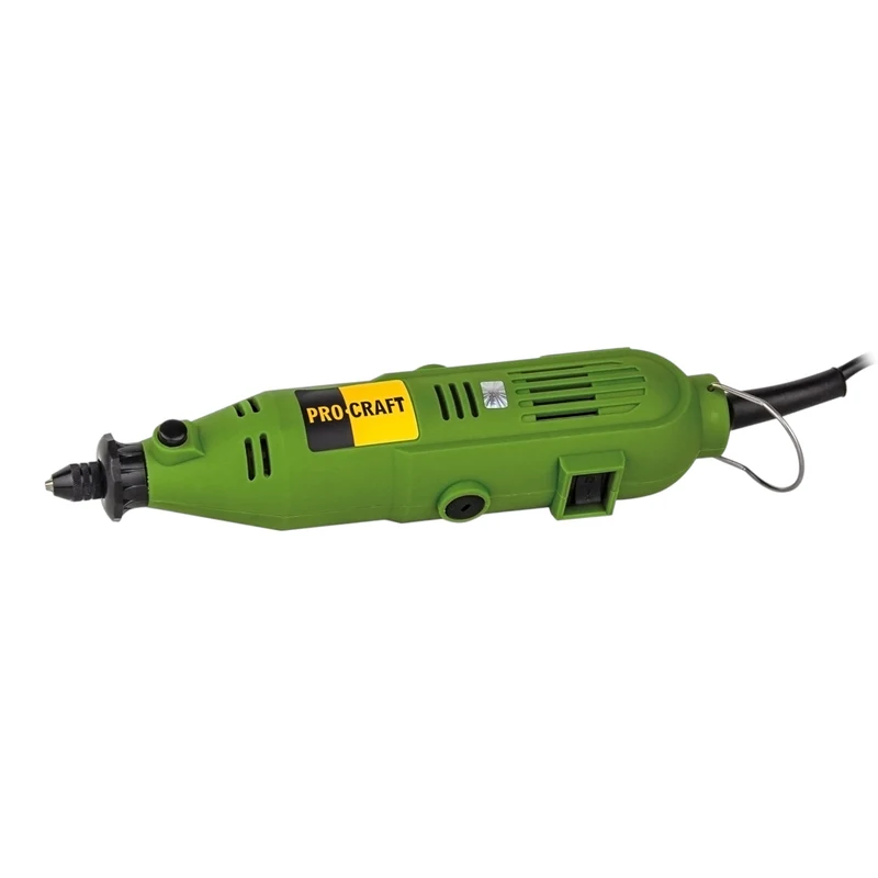 Procraft PG400 Geradschleifer 130 Watt 3,2 mm + Zubehör Set + Koffer